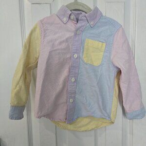 Gymboree Easter Pastel Multi-Color Button Up 2t